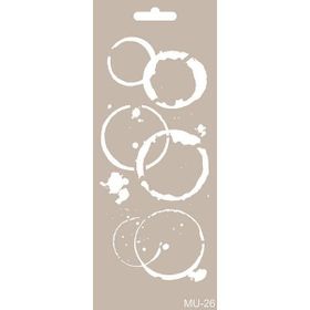 Cadence MU26 10x25 cm Mix Media Stencil Şablon