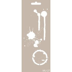 Cadence MU27 10x25 cm Mix Media Stencil Şablon