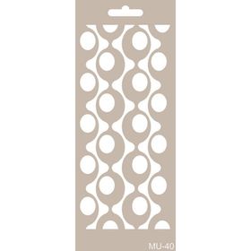 Cadence MU40 10x25 cm Mix Media Stencil Şablon
