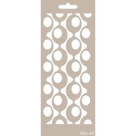 Cadence MU40 10x25 cm Mix Media Stencil Şablon
