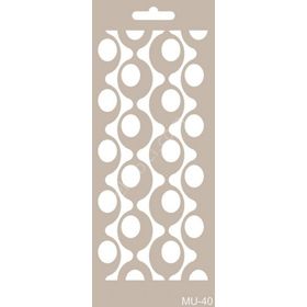 Cadence MU40 10x25 cm Mix Media Stencil Şablon