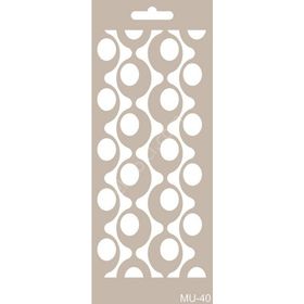 Cadence MU40 10x25 cm Mix Media Stencil Şablon