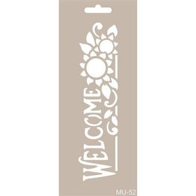 Cadence MU52 10x25 cm Mix Media Stencil Şablon