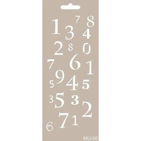 Cadence MU58 10x25 cm Mix Media Stencil Şablon