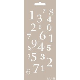 Cadence MU58 10x25 cm Mix Media Stencil Şablon