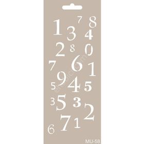 Cadence MU58 10x25 cm Mix Media Stencil Şablon
