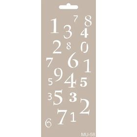 Cadence MU58 10x25 cm Mix Media Stencil Şablon