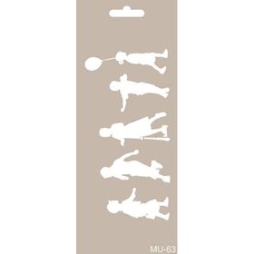 Cadence MU63 10x25 cm Mix Media Stencil Şablon