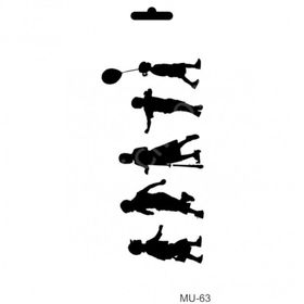 Cadence MU63 10x25 cm Mix Media Stencil Şablon