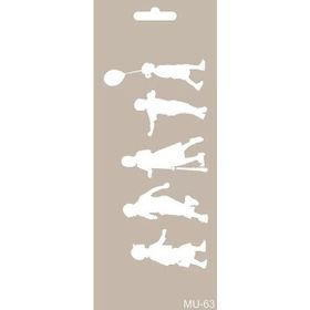 Cadence MU63 10x25 cm Mix Media Stencil Şablon
