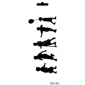 Cadence MU63 10x25 cm Mix Media Stencil Şablon