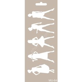 Cadence MU64 10x25 cm Mix Media Stencil Şablon