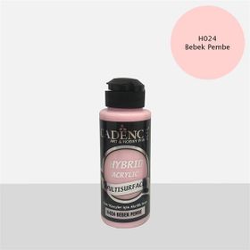 Cadence Multi Surface H024 Bebek Pembe 120ml Hibrit Boya