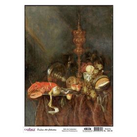 Cadence Natürmort Koleksiyonu SL009 30x42 cm Pirinç Dekupaj Kağıdı