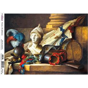 Cadence Natürmort Koleksiyonu SL017 30x42 cm Pirinç Dekupaj Kağıdı