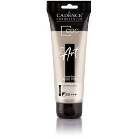 Cadence PRD-518 Platin 120 ml Proart Heavy Body Metalik Ultra Parlak Akrilik Boya