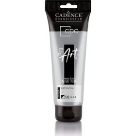 Cadence PRD-519 Gümüş 120 ml Proart Heavy Body Metalik Ultra Parlak Akrilik Boya