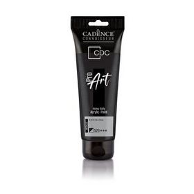 Cadence PRD-520 Siyah 120 ml Proart Heavy Body Metalik Ultra Parlak Akrilik Boya