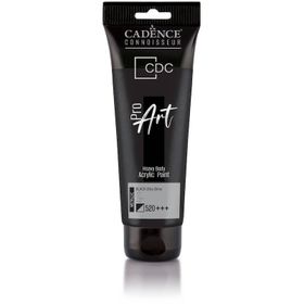 Cadence PRD-520 Siyah 120 ml Proart Heavy Body Metalik Ultra Parlak Akrilik Boya
