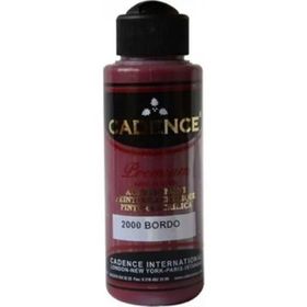 Cadence Premium Bordo 120 ml Akrilik Boya
