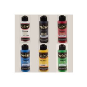 Cadence Premium Canlı Renkler 6x120 ml Akrilik Boya