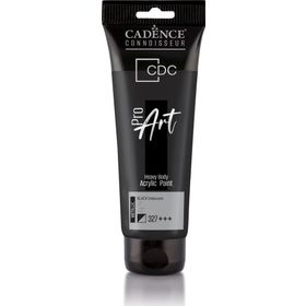 Cadence PRM-327 Siyah 120 ml Proart Heavy Body Akrilik Boya