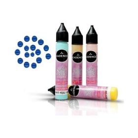 Cadence Şeffaf Mavi Renkli İnciler Boyutlu 25ml Boncuk Boya