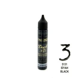 Cadence Siyah 3D Boyutlu 25ml Boncuk Boya