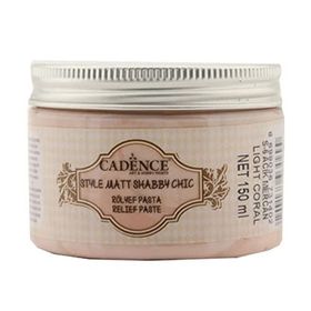 Cadence SR-06 Açık Mercan Style Matt Shabby Chic Rölyef Pasta