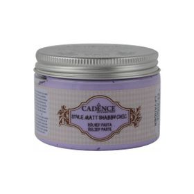 Cadence SR09 Mat Lavanta Shabby Chic Rölyef Pasta