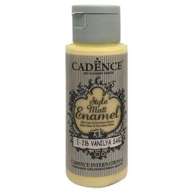 Cadence Style 59Ml. E-336 Vanilya Sarı Matt Enamel Cam Boyası