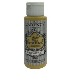 Cadence Style 59Ml. E-358 Sarı Yeşil Matt Enamel Cam Boyası