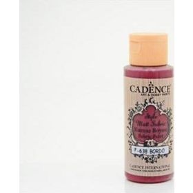 Cadence Style Matt Fabric 59 ml F638 Bordo Kumaş Boyası