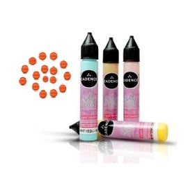 Cadence Turuncu Renkli İnciler Boyutlu 25ml Boncuk Boya
