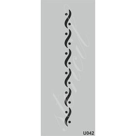 Cadence U042 10X25 cm Siyah Stencil Boyama Şablonu