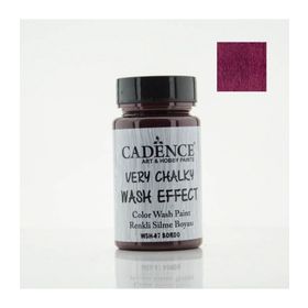 Cadence Very Chalky Wash Efekt Boya 90ml Bordo