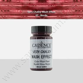 Cadence Very Chalky Wash Efekt Boya 90ml Bordo