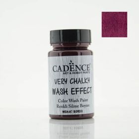 Cadence Very Chalky Wash Efekt Boya 90ml Bordo
