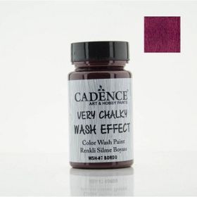 Cadence Very Chalky Wash Efekt Boya 90ml Bordo