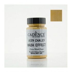 Cadence Very Chalky Wash Efekt Boya 90ml Hardal