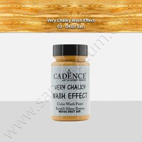 Cadence Very Chalky Wash Efekt Boya 90ml Hardal