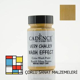 Cadence Very Chalky Wash Efekt Boya 90ml Hardal