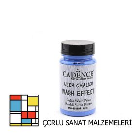 Cadence Very Chalky Wash Efekt Boya 90ml Mavi