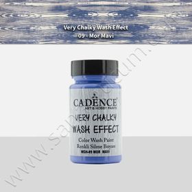Cadence Very Chalky Wash Efekt Boya 90ml Mavi