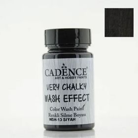 Cadence Very Chalky Wash Efekt Boya 90ml Siyah