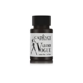 Cadence Vogue 09 Metalik Siyah 50 ml Deri Boyası