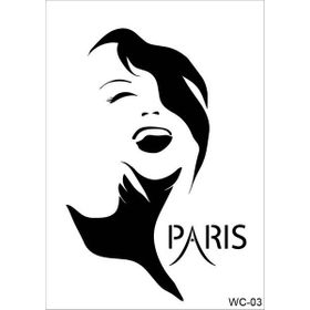Cadence WC03 21x29 cm Kadın Silüet Stencil