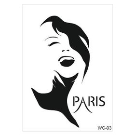 Cadence WC03 21x29 cm Kadın Silüet Stencil