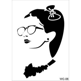 Cadence WC06 21x29 cm Kadın Silüet Stencil