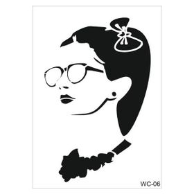 Cadence WC06 21x29 cm Kadın Silüet Stencil